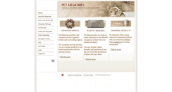 Desktop Screenshot of petmemories.com.au